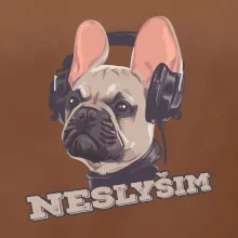 Francouzský buldoček neslyším