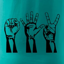 Kámen nůžky papír černé