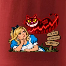 Alenka v říši dluhů kočka Šklíba graf státního dluhu