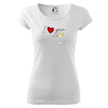 I love you and white wine