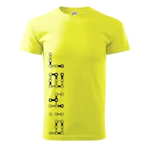 Biker nápis na výšku řetěz