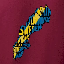 Mapy - názvy měst - Švédsko