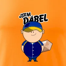 Jsem ďábel doručovatel modro žlutý