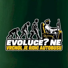Evoluce vrchol je řidič autobusu