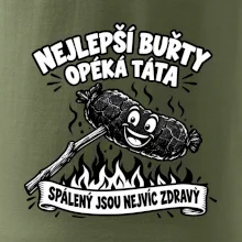 Nejlepší buřty opéká táta Spálený jsou nejvíc zdravý