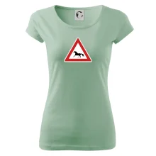 Dopravní značka - Pozor kůň běžící