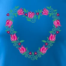 Červené tulipánové srdiečko (Pecka design)