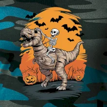 Halloween - dinosaurus a kostra