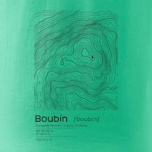 Boubín - vrstevnice v obdélníku