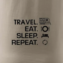 Eat sleep travel - Velký  přívěs