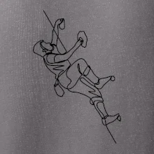 Lezecká stěna jedním tahem