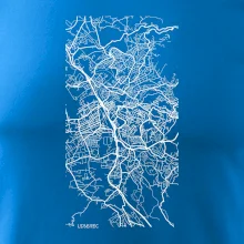 Černobílá mapa Liberec