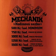 Mechanik - hodinová sazba Mechanik - hodinová sazba