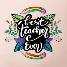 Barevné tužky best teacher ever