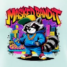 Mýval - masked bandit grafitti