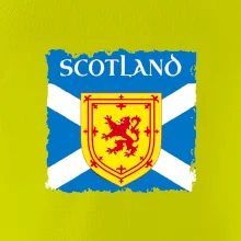 Skotská vlajka s erbem lva