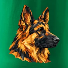 Německý ovčák - geometrická hlava