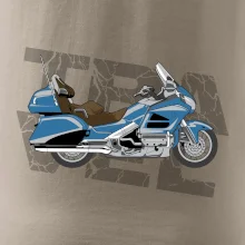 Cestovní motorka Amerika modrá