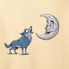 Parové triko - Vlk a měsíc