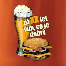 Pivo a burger vím co je dobrý