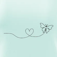 Dráha letu motýla - srdce