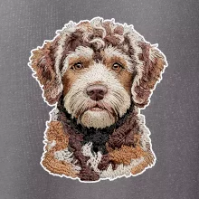 Lagotto romagnolo vyšívaná hlava