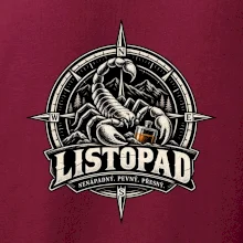Listopadový štír v kompasu s whisky