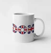 Nápis London vlajka