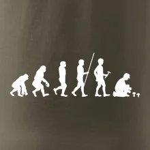 Evoluce houbař muž