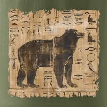 Egyptské hieroglyfy medvěd
