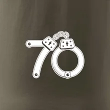 Narozeninové tričko pro policajta - pouta 70