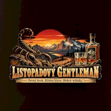 Listopadový gentleman whisky a horský západ slunce