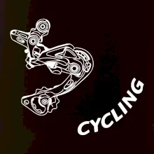 Cycling nápis šikmo