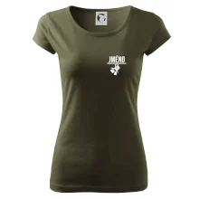 Jméno a nápis na zádech - stage crew