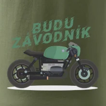 Budu závodník  zelený cafe racer