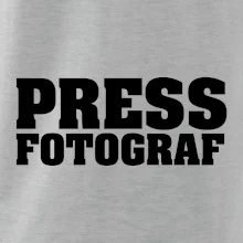 Novinář nápis - Press Fotograf