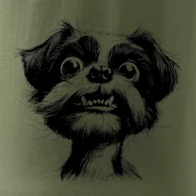 Černobílá karikatura Ši-tzu