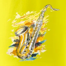 Saxofon malovaný