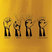 Kámen nůžky papír cirkulárka Kámen nůžky papír cirkulárka