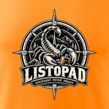 Listopadový štír v kompasu s whisky