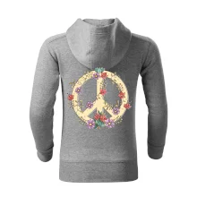 Peace symbol pískový