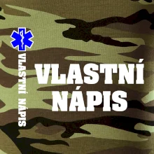 Hvězda života - vlastní nápis vpředu a vzadu