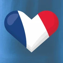 Francouzská vlajka srdce