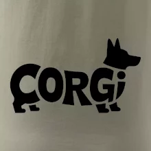 Corgi nápis v těle