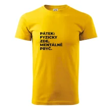 PÁTEK: FYZICKY ZDE, MENTÁLNĚ PRYČ.