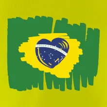 Brazílie vlajka srdce