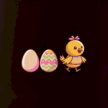 Evoluce vajíčka - velikonoce - kuře