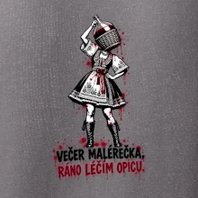 Streetart - Večer malérečka, ráno léčím opicu