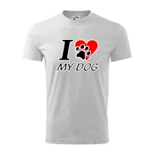 I love my dog - nápis