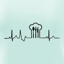 EKG kuchař čepice a příbory